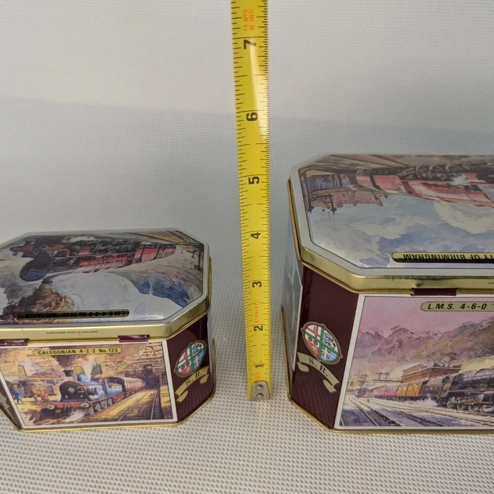 Vintage Metal L.N.E.R Train Tins Set of 2
